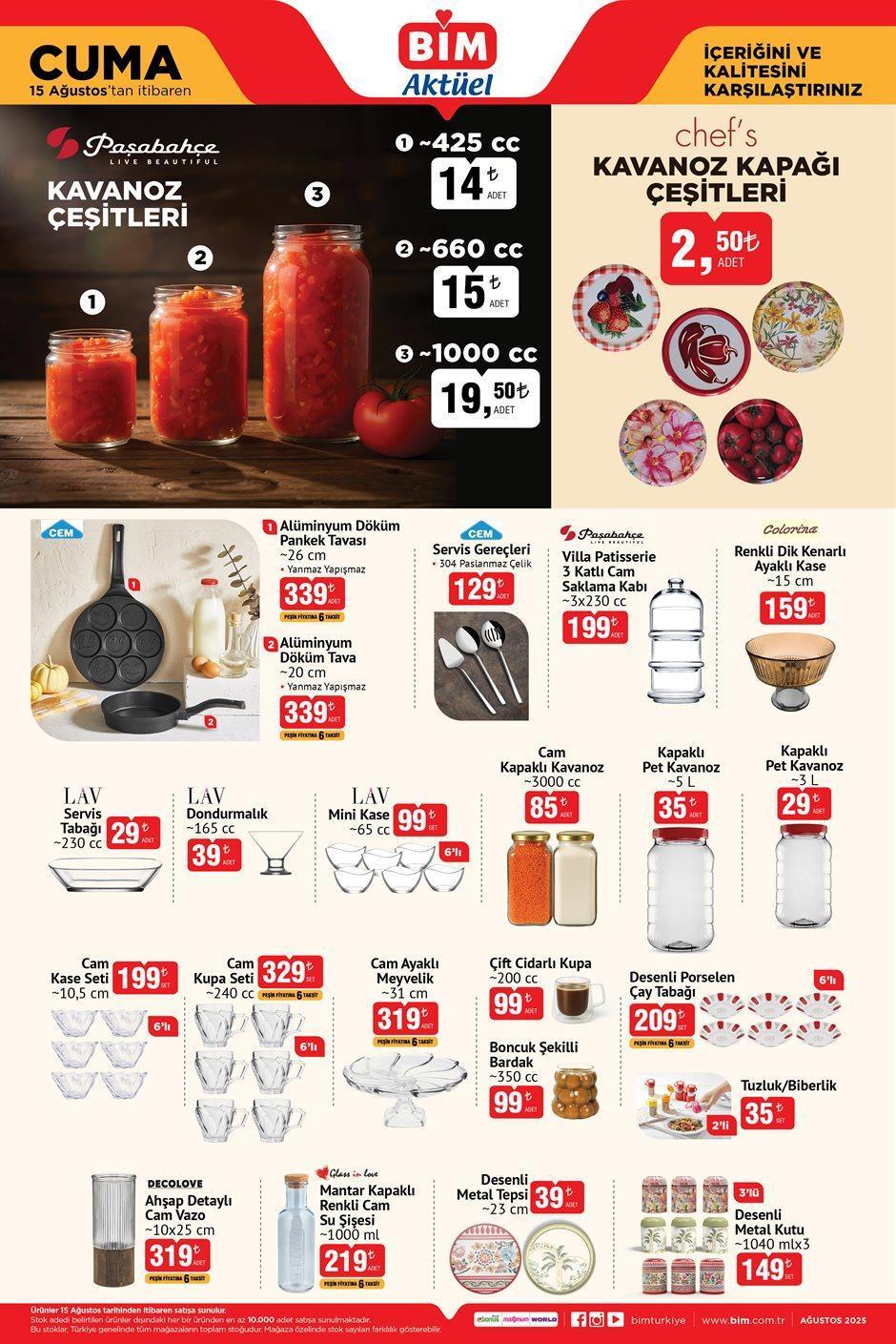 CUMA BİM YENİ AKTÜEL ÜRÜNLER KATALOĞU