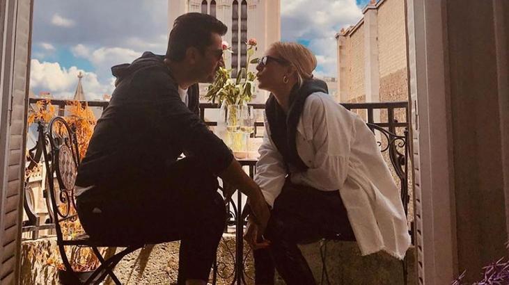 Kenan İmirzalıoğlu aşka geldi Eşi Sinem Kobalı peş peşe paylaştı