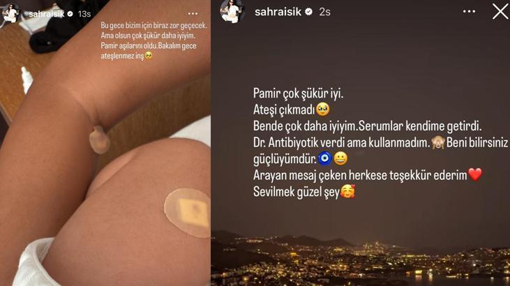 De aanstaande moeder Sahra Işık Aybirdi maakte haar fans bang met een bericht dat ze vanuit het ziekenhuis deelde.