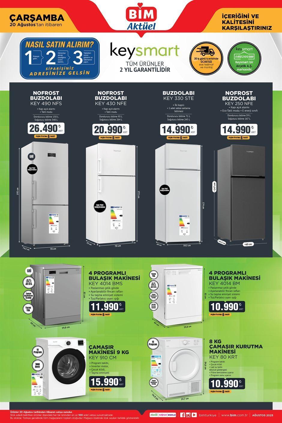 20 AĞUSTOS ÇARŞAMBA EVE TESLİM KATALOĞU