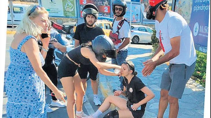 Seray Sever yaralılar için ağladı Seray Sever yaralılar için ağladı