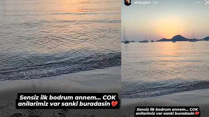 Ahu Tuğbanın kızı Anjelikten duygulandıran paylaşım Sensiz ilk Bodrum annem