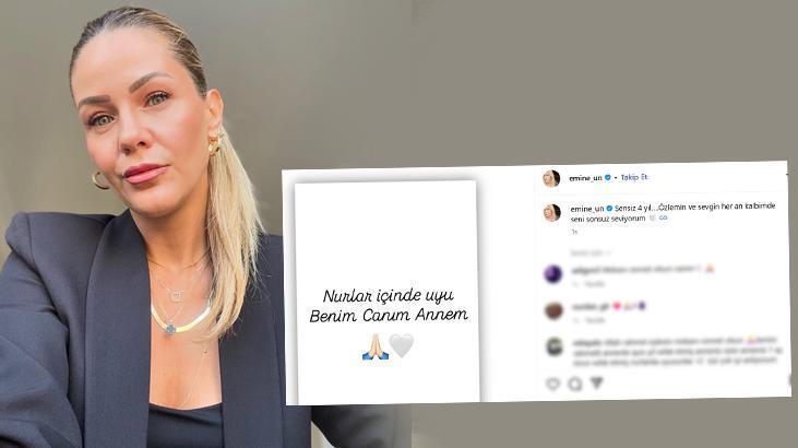 Anne hasreti dinmiyor Emine Ünden duygu yüklü paylaşım Anne hasreti dinmiyor Emine Ünden duygu yüklü paylaşım