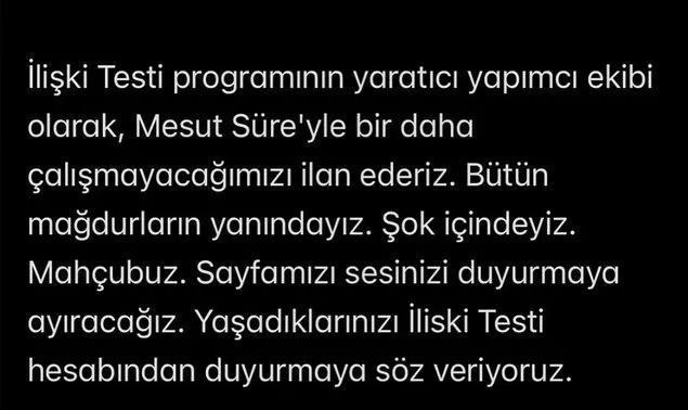 Ünlü komedyen hakkında şoke eden taciz iddiası Mesut Süreden ilk açıklama Ünlü komedyen hakkında şoke eden taciz iddiası Mesut Süreden ilk açıklama