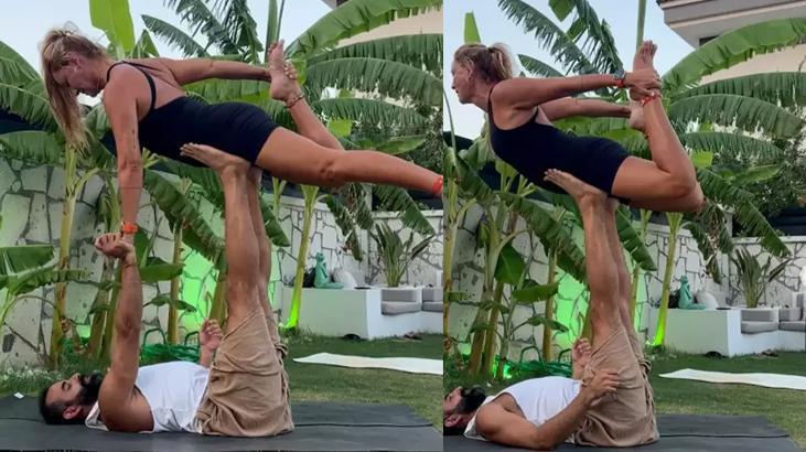 Pınar Altuğ yoga videosuyla gündem olmuştu Eşi Yağmur Atacanla aşk pozu verdi Pınar Altuğ yoga videosuyla gündem olmuştu Eşi Yağmur Atacanla aşk pozu verdi