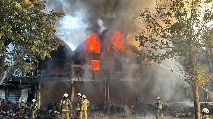 İSTOÇta çıkan yangından görüntüler İSTOÇta çıkan yangından görüntüler