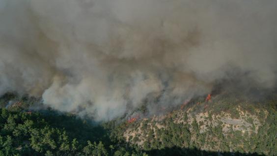 Kastamonu’da bir noktada daha orman yangını çıktı Ekiplerin havadan ve karadan müdahalesi sürüyor