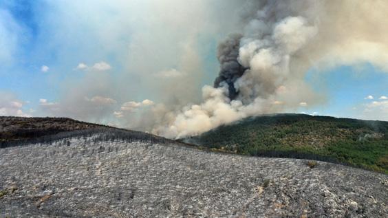Kastamonu’da bir noktada daha orman yangını çıktı Ekiplerin havadan ve karadan müdahalesi sürüyor
