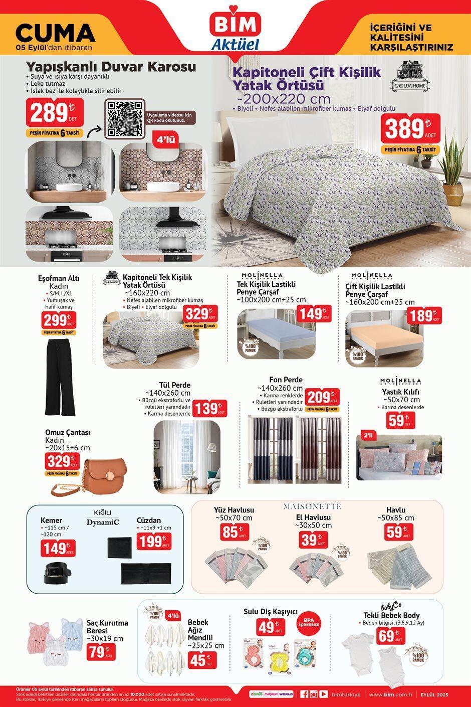 MÜŞTERİYLE BULUŞTU BİM 5 Eylül 2025 CUMA KATALOĞU ÇIKTI 5 Eylül BİM aktüel indirim kataloğundan neler satışta Halı Koltuk Yıkama Makinesi, Sefer Tası, WAG Maşa, Ütü...