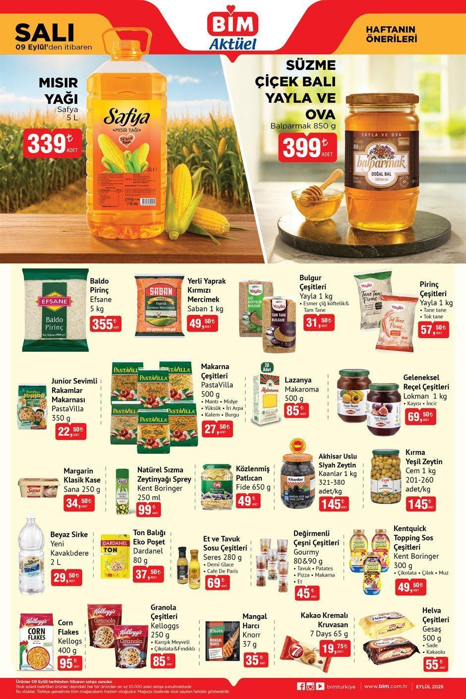 BİM 9 EYLÜL SALI AKTÜEL KATALOĞU