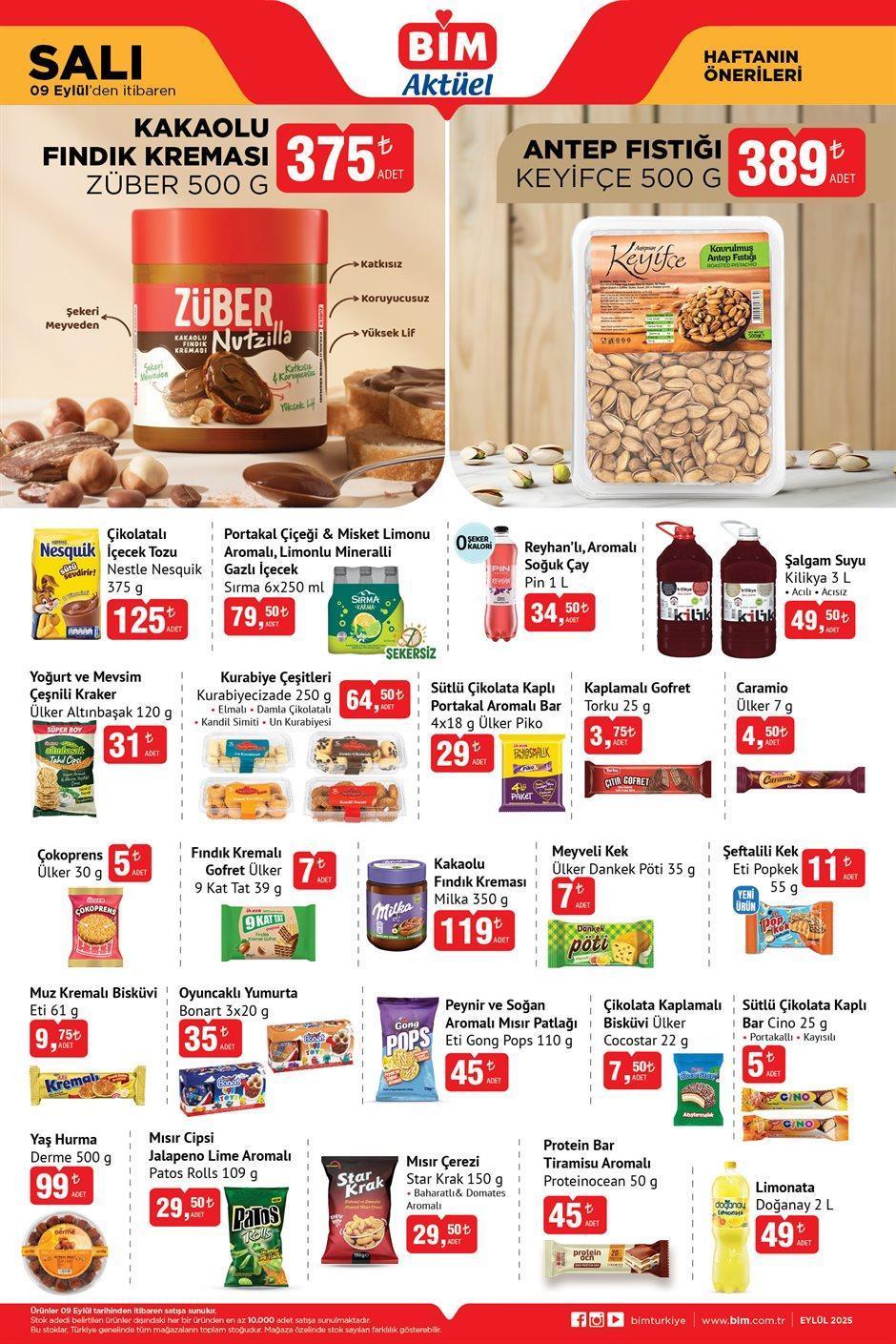 BİM 9 EYLÜL SALI AKTÜEL KATALOĞU