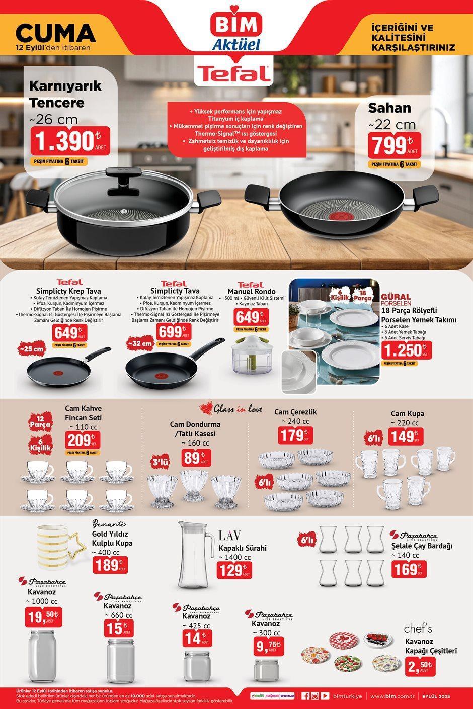 BİM 12 EYLÜL CUMA YENİ AKTÜEL KATALOG