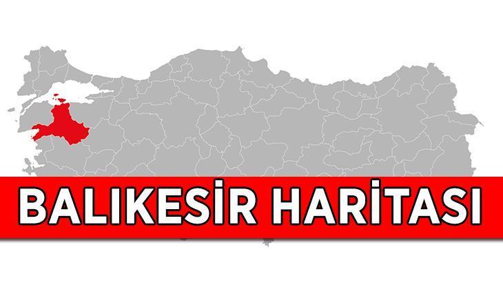 Balıkesir Haritası Siyasi ve Fiziki: Balıkesir ilçeleri nelerdir, kaç ilçesi var? Balıkesir ilçeleri haritası...