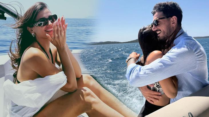 Nuevas fotos de Samet Akaydın y Hazal Çağlar, un intercambio amoroso