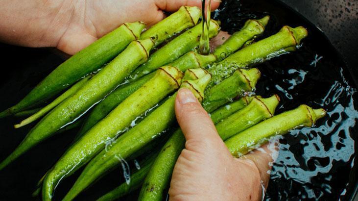 Bamyayı sakın böyle yıkamayın Lezzet sırrı temizliğinde gizli, tadı nefis oluyor
