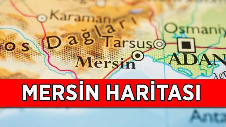 Mersin Haritası: Mersin'in ilçeleri neler, kaç ilçesi var? Mersin ilçeleri haritası...