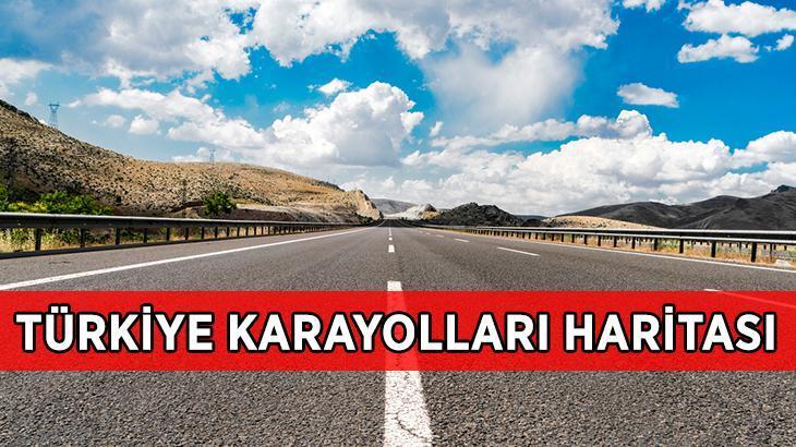 Türkiye Karayolları Haritası: Türkiye Şehirlerarası Karayolları Haritası ile İl Sınırları ile Otoyollar