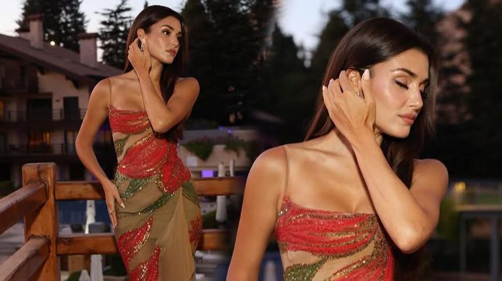 Hande Erçelden ayna pozu Karın kasları dikkat çekti