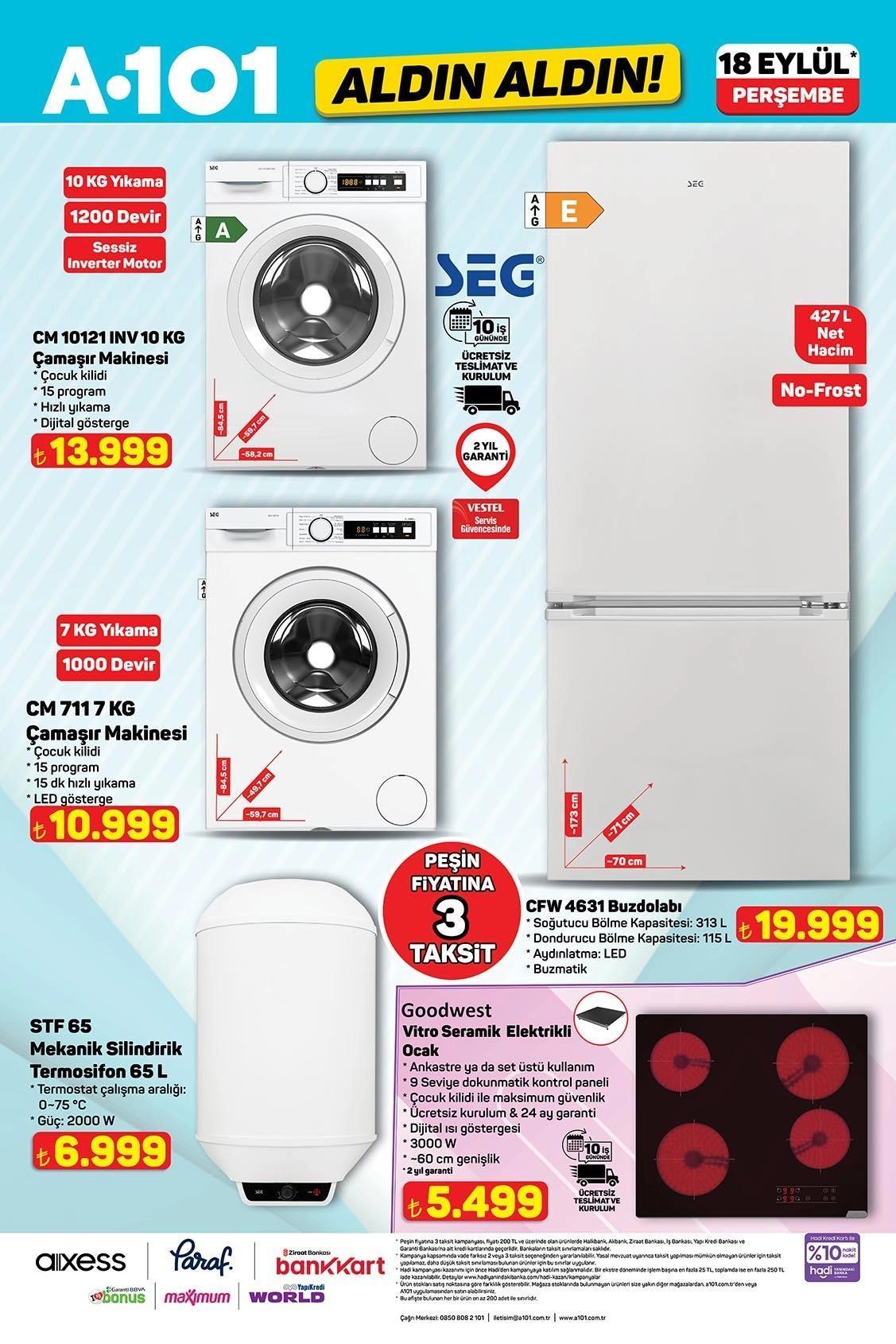 A 101 kataloğu paylaşıldı: A101 Aldın Aldın 18 Eylül Perşembe aktüel kataloğunda hangi ürünler var? A101 ALDIN ALDIN 18 EYLÜL AKTÜEL KATALOĞU