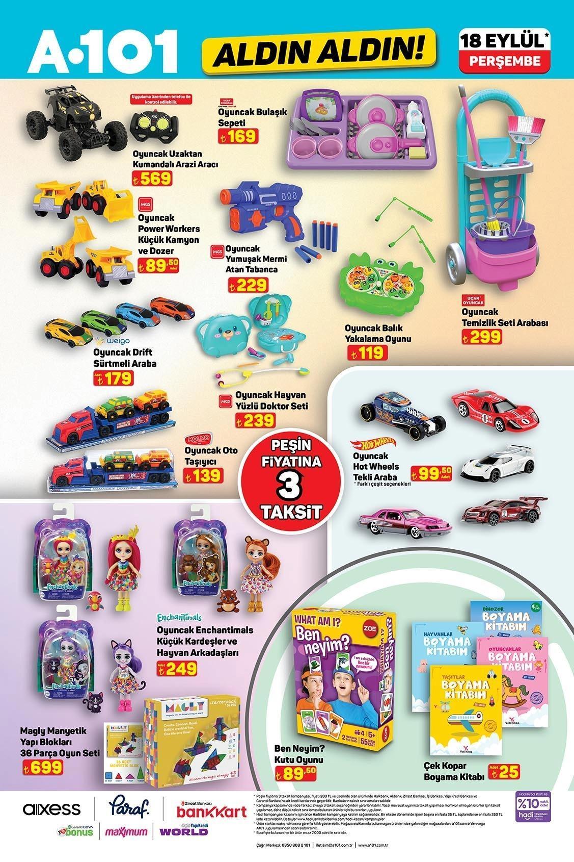 A 101 kataloğu paylaşıldı: A101 Aldın Aldın 18 Eylül Perşembe aktüel kataloğunda hangi ürünler var? A101 ALDIN ALDIN 18 EYLÜL AKTÜEL KATALOĞU