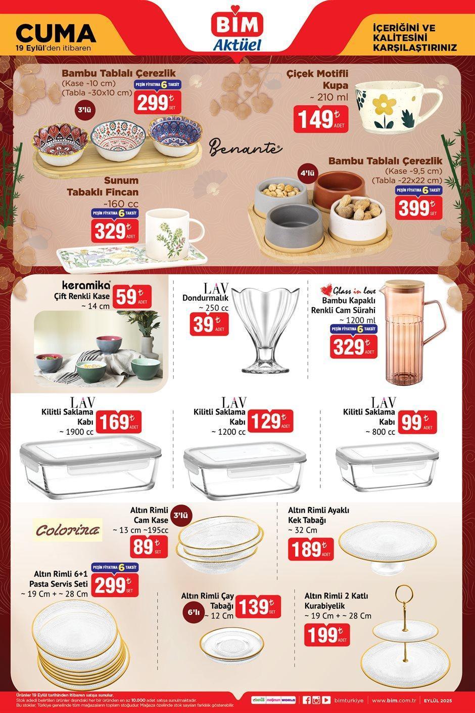 BİM 19 EYLÜL CUMA AKTÜEL İNDİRİMLERİ BİM 19 EYLÜL CUMA AKTÜEL İNDİRİMLERİ