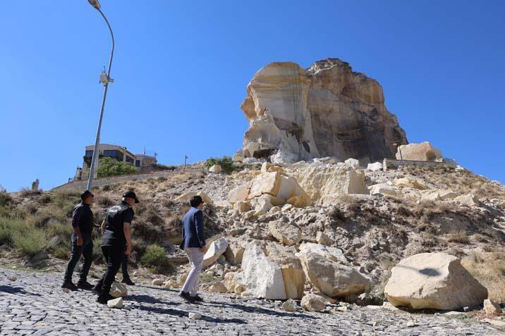 Bir günde ikinci kaya düştü Dehşete düşüren görüntüler…