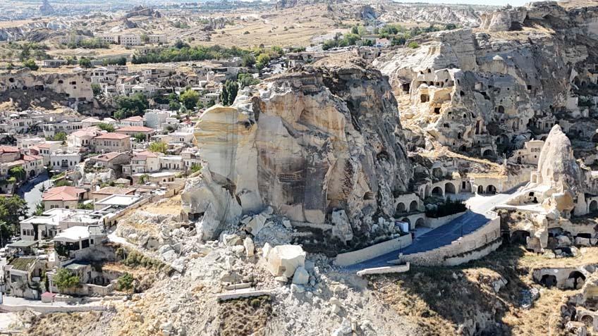 Bir günde ikinci kaya düştü Dehşete düşüren görüntüler…