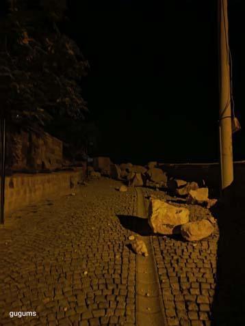 Bir günde ikinci kaya düştü Dehşete düşüren görüntüler…