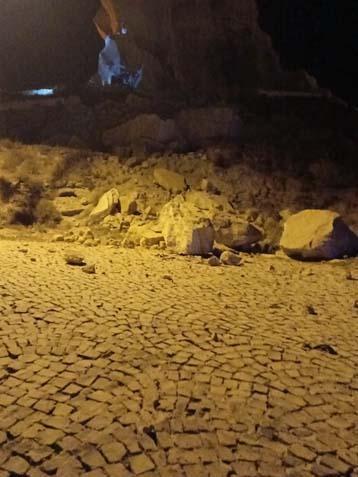 Bir günde ikinci kaya düştü Dehşete düşüren görüntüler…