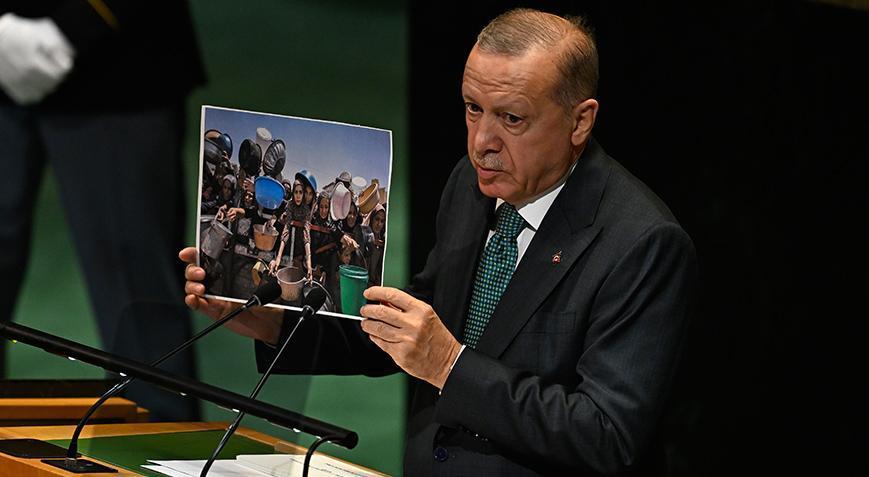 İşte Erdoğanın BMde gösterdiği fotoğraflar