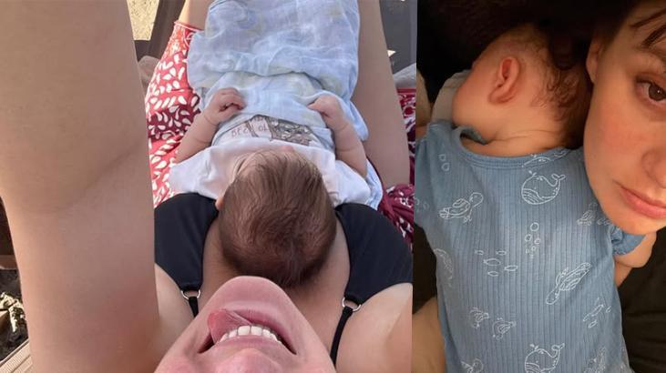 İlk kez anne olan Gizem Karacadan Yaz paylaşımı Yeni hayatının son 3 ayı
