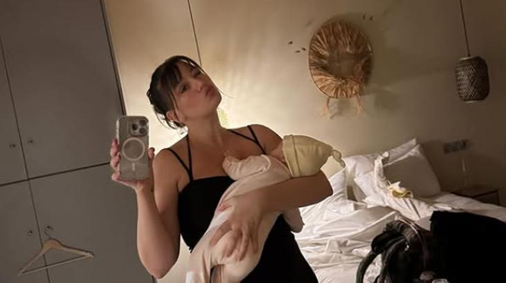 İlk kez anne olan Gizem Karacadan Yaz paylaşımı Yeni hayatının son 3 ayı