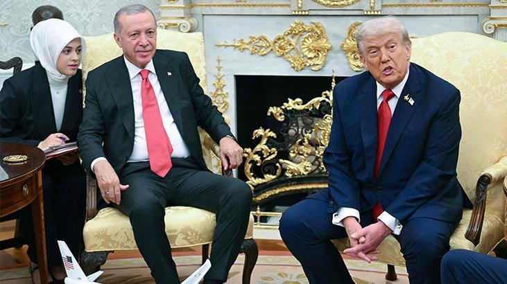 Beyaz Saraydaki Erdoğan-Trump zirvesinde dikkat çeken rozet
