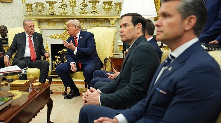 Beyaz Saraydaki Erdoğan-Trump zirvesinde dikkat çeken rozet