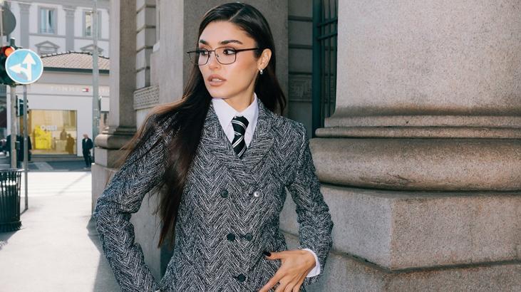 Hande Erçel Milano kombiniyle ortalığı yaktı geçti