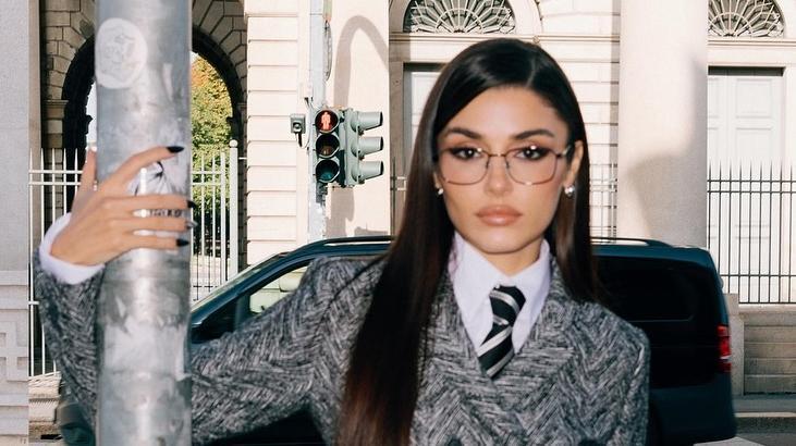 Hande Erçel Milano kombiniyle ortalığı yaktı geçti