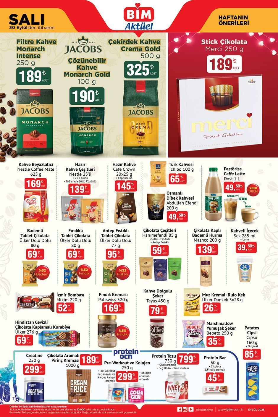30 EYLÜL SALI BİM AKTÜEL KATALOĞU