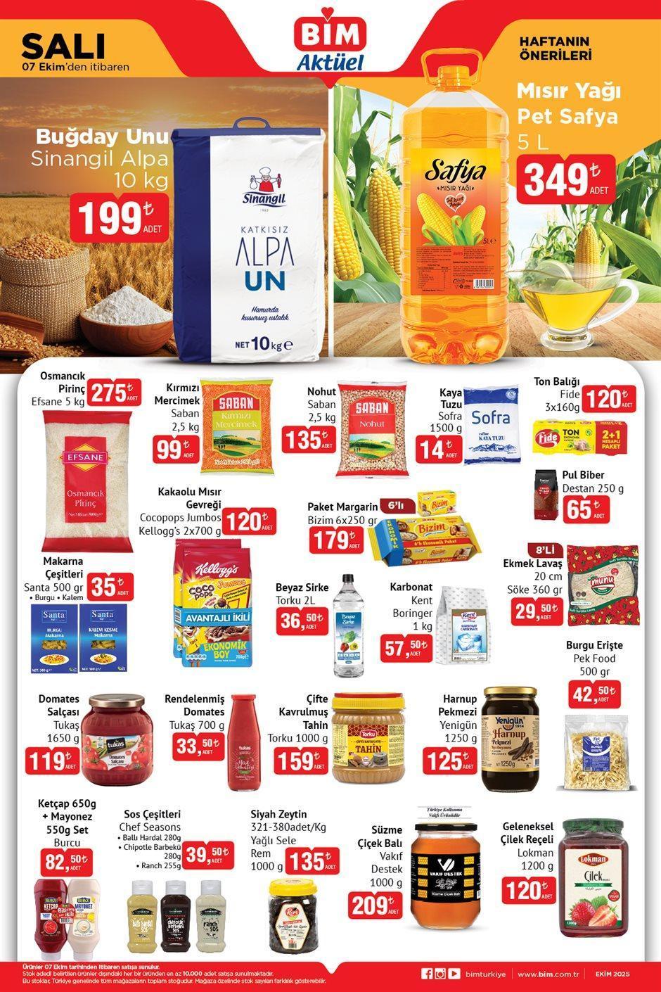 7 EKİM SALI BİM AKTÜEL KATALOĞU