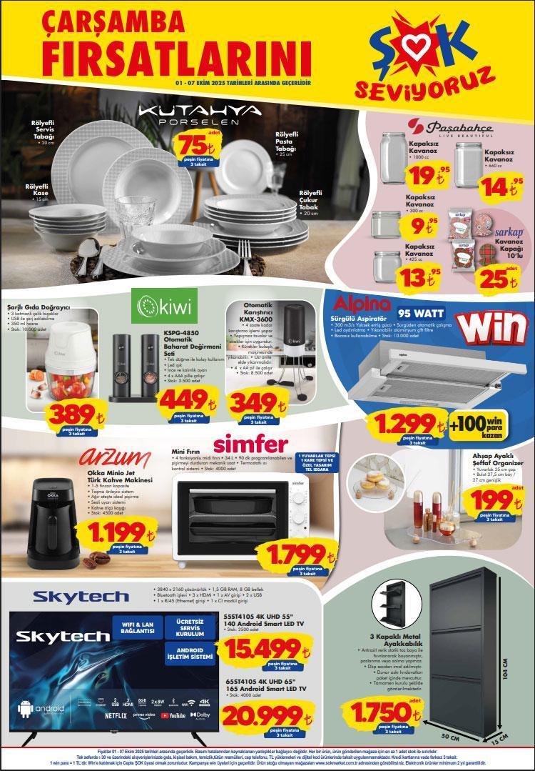 ŞOK 1-7 EKİM AKTÜEL İNDİRİMLERİ ŞOK 1-7 EKİM AKTÜEL İNDİRİMLERİ