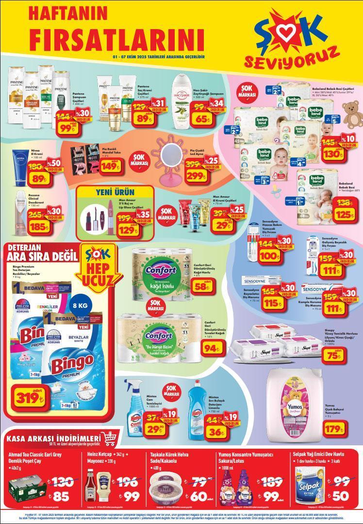 ŞOK 1-7 EKİM AKTÜEL İNDİRİMLERİ ŞOK 1-7 EKİM AKTÜEL İNDİRİMLERİ