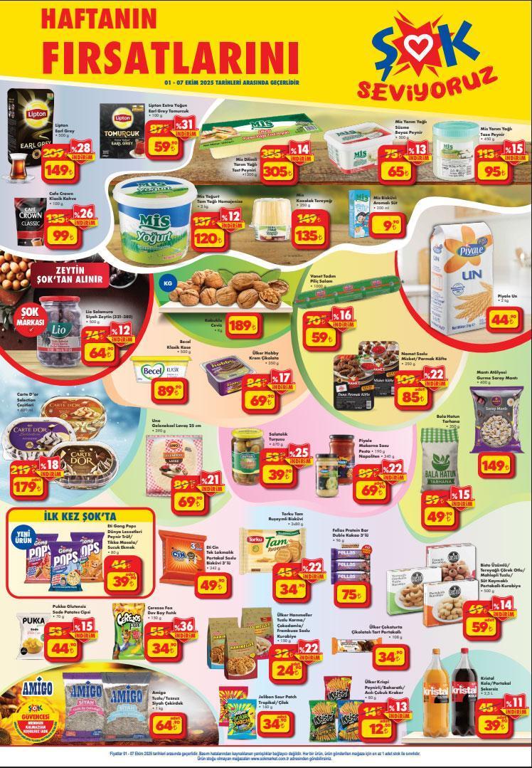 ŞOK 1-7 EKİM AKTÜEL İNDİRİMLERİ ŞOK 1-7 EKİM AKTÜEL İNDİRİMLERİ