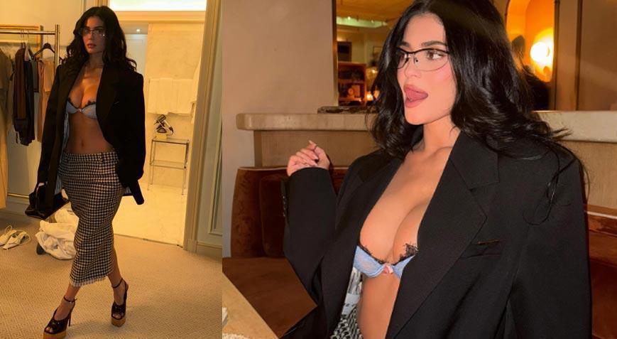 Kylie Jenner tarzıyla yine ezber bozdu Yorum yağmuru Kylie Jenner tarzıyla yine ezber bozdu Yorum yağmuru