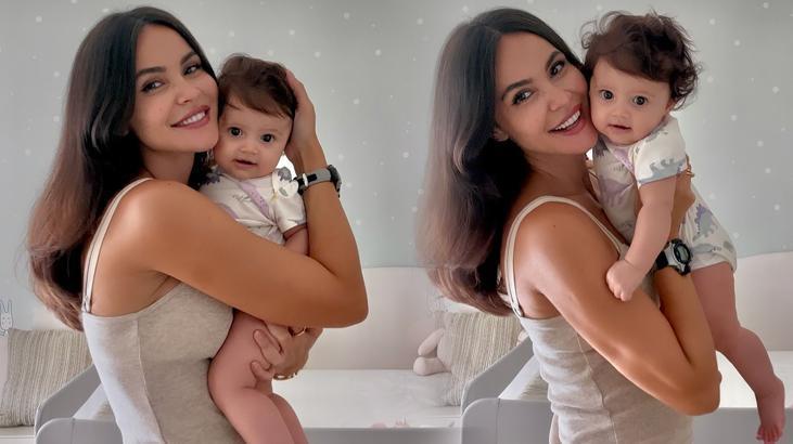 Doğum sonrası eski formuna kavuştu! Zeynep Demirel bebeği Yasmin'in son halini paylaştı