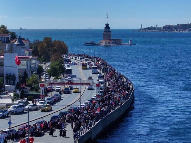 Filistin için el ele: ‘Gazze’nin sessiz çığlığına sesiz’