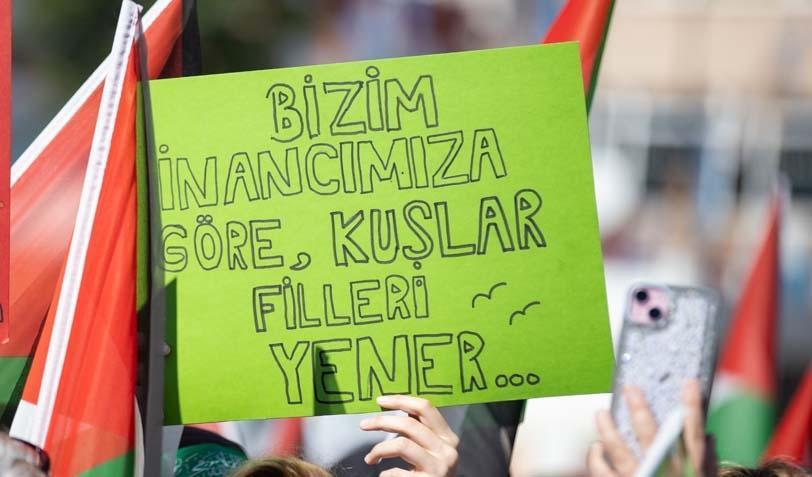 Filistin için el ele: ‘Gazze’nin sessiz çığlığına sesiz’
