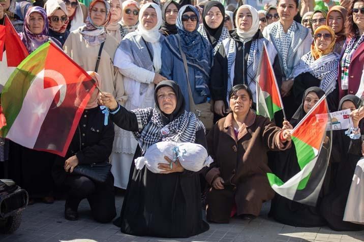 Filistin için el ele: ‘Gazze’nin sessiz çığlığına sesiz’