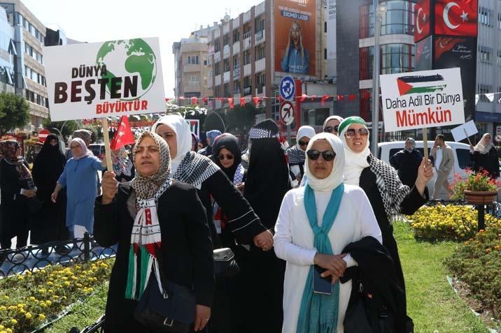 Filistin için el ele: ‘Gazze’nin sessiz çığlığına sesiz’