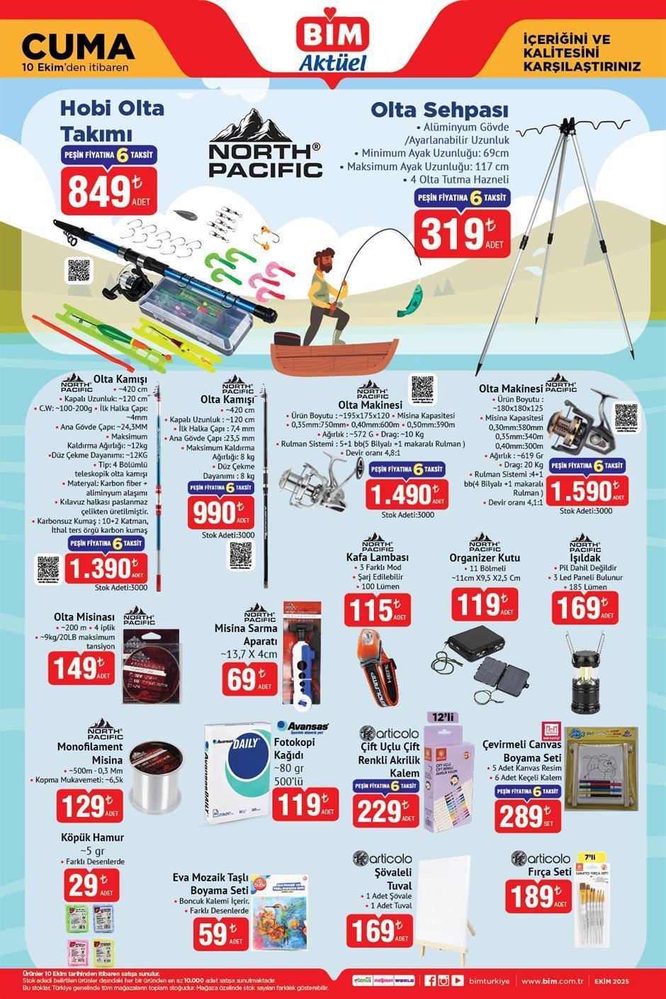 10 EKİM CUMA BİM AKTÜEL ÜRÜNLER KATALOĞU