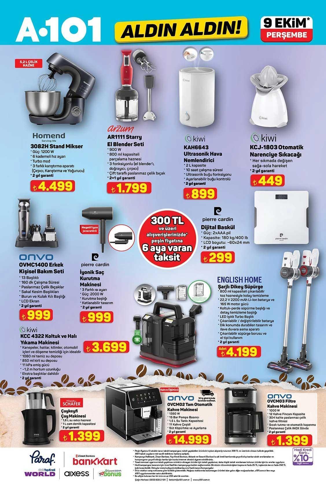 A101 ALDIN ALDIN 9 EKİM AKTÜEL KATALOĞU
