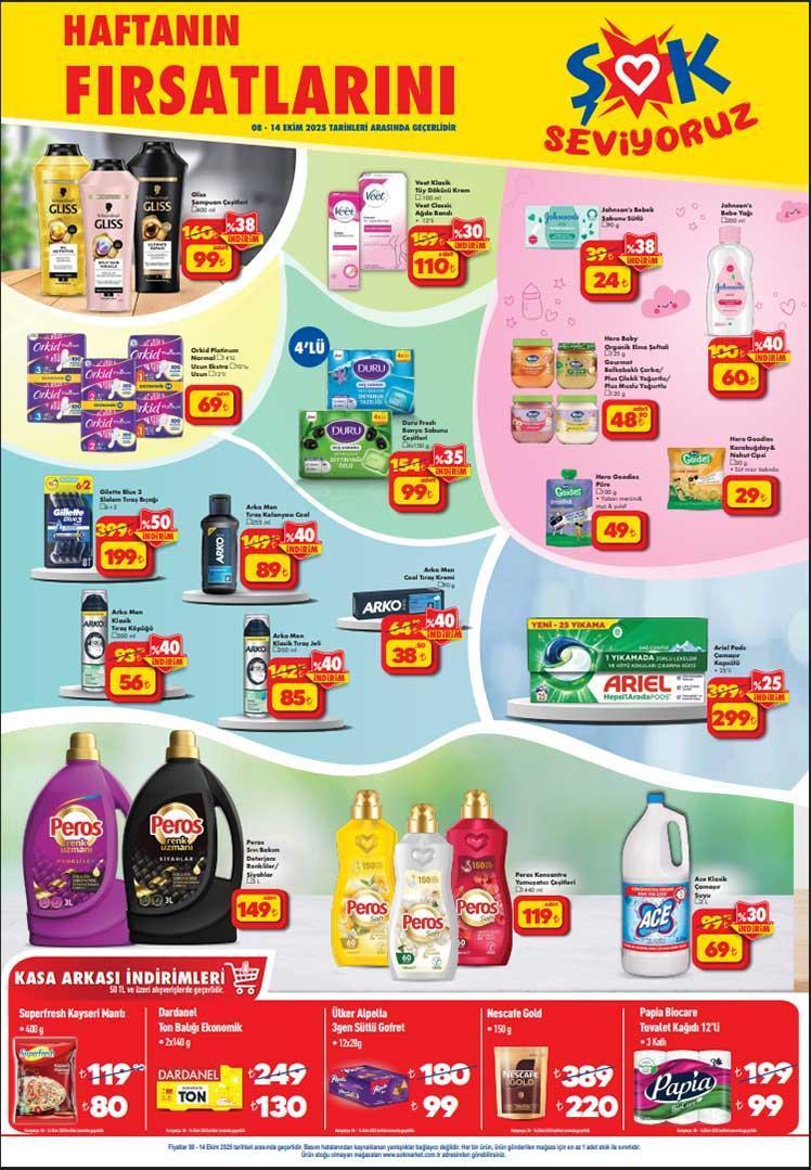 8-14 EKİM ŞOK AKTÜEL ÜRÜNLER KATALOĞU